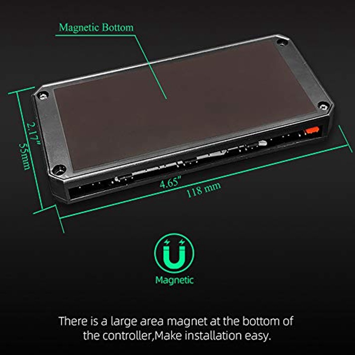 Pwm Fan Temperatuur Controller Met Afstandsbediening En Rgb Licht Adapter - 8 ventilator controller - afbeelding 8