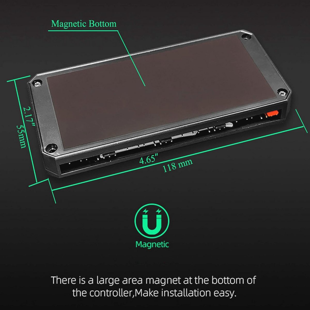 Pwm Fan Temperatuur Controller Met Afstandsbediening En Rgb Licht Adapter - 8 ventilator controller - afbeelding 4