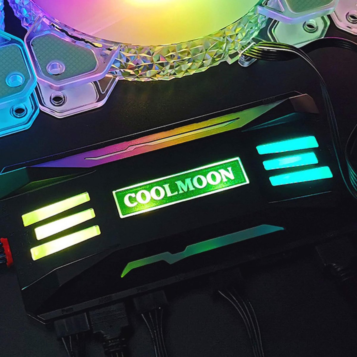 Pwm Fan Temperatuur Controller Met Afstandsbediening En Rgb Licht Adapter - 8 ventilator controller - afbeelding 6