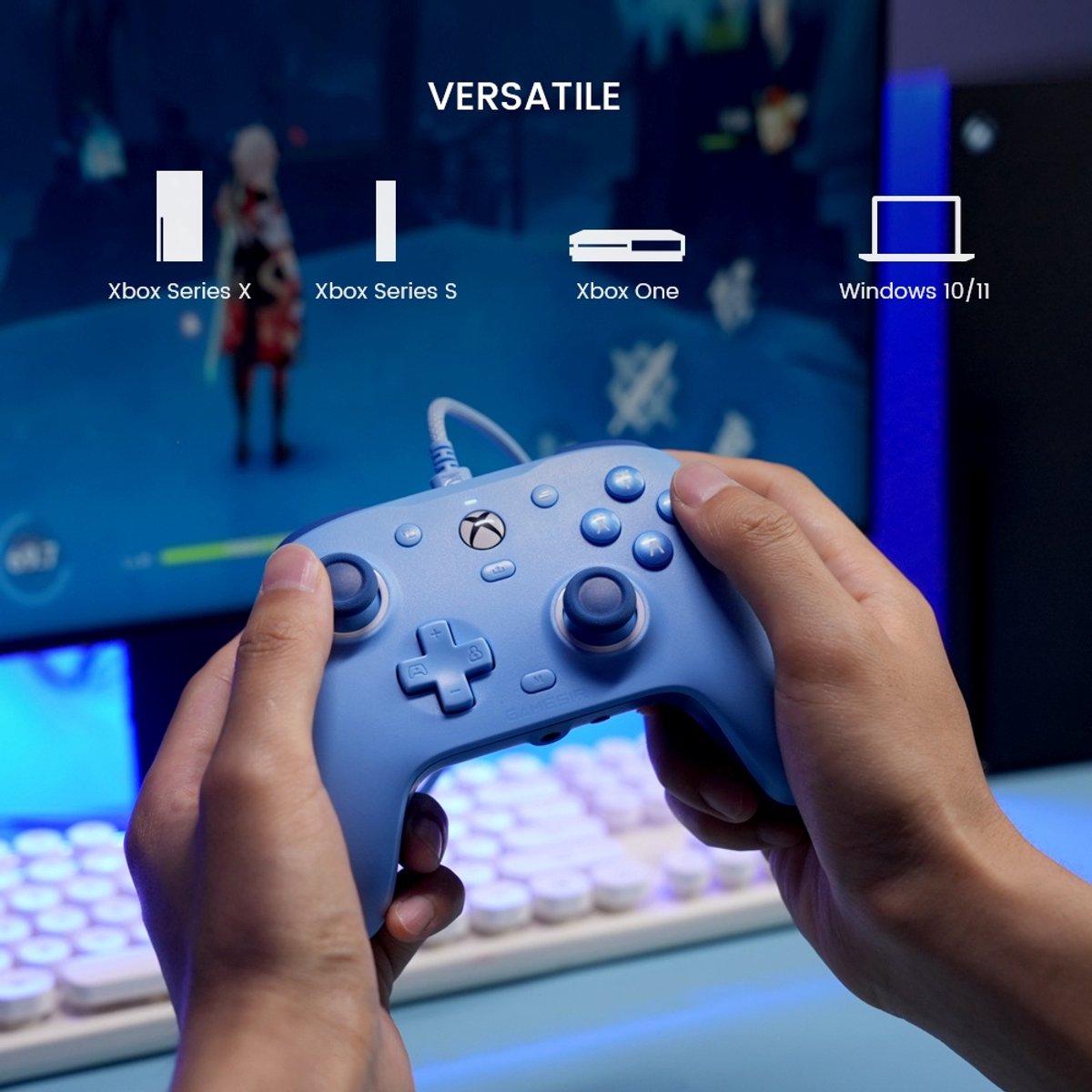 Gamesir g7 se bedrade controller hall 9553624 4 orig - Gamesir G7 Se Controller (blauw)