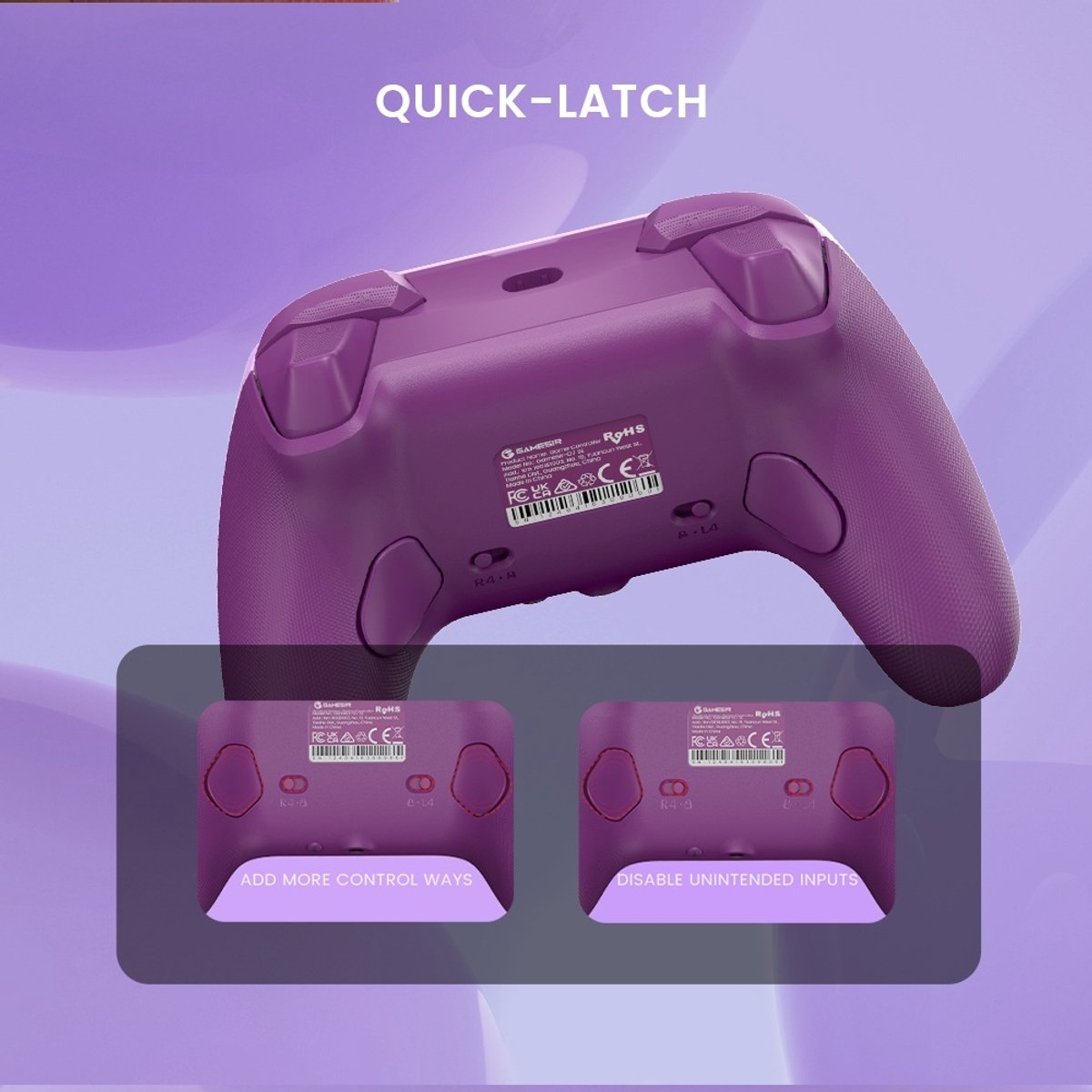 Gamesir g7 se bedrade controller hall 9553977 9 orig - Gamesir G7 Se Controller (paars)