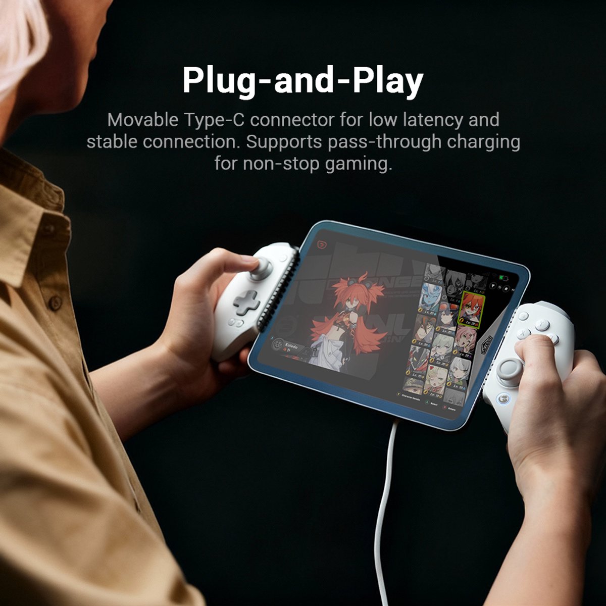 Gamesir g8 galileo mfi bedrade telefoo 7 orig - GameSir G8+ Galileo Mfi Bedrade Telefoon Mobiele controller (wit)