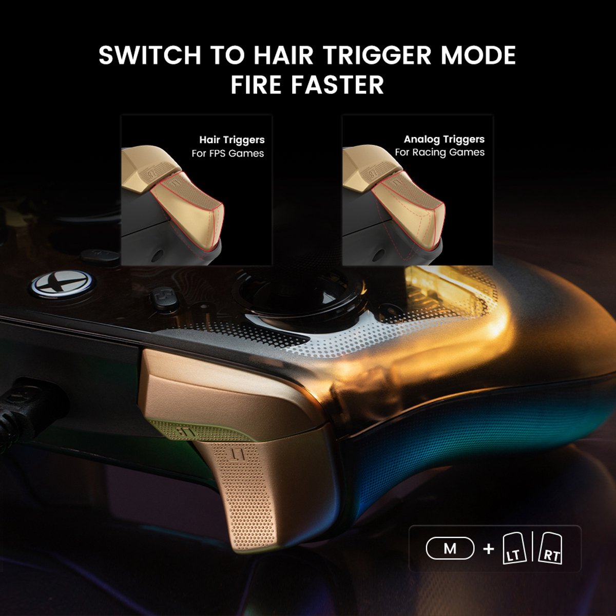 Gamesir kaleid flux bedrade controller 6 orig - Gamesir Kaleid Flux Controller (transparant)
