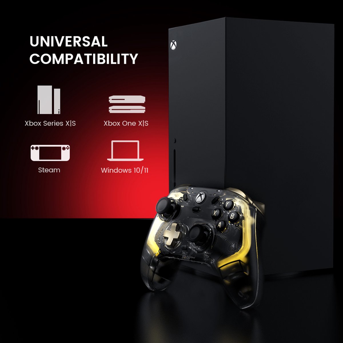 Gamesir kaleid flux bedrade controller 7 orig - Gamesir Kaleid Flux Controller (transparant)