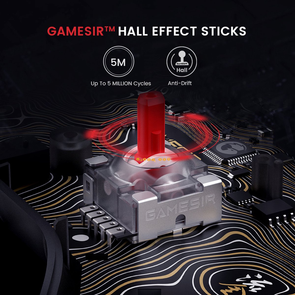 Gamesir kaleid flux bedrade controller 8 orig - Gamesir Kaleid Flux Controller (transparant)