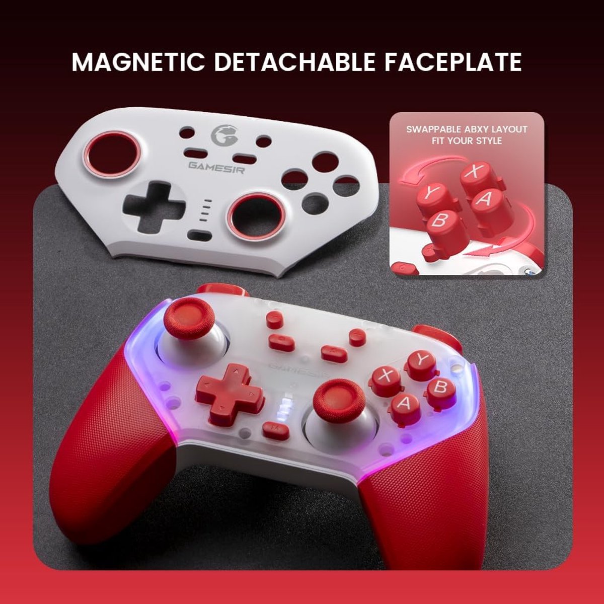 Gamesir super nova draadloze controlle 9553920 8 orig - GameSir Super Nova Controller (rood)