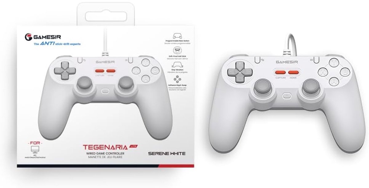 Gamesir t3 tegenaria lite bedrade game 5 orig - Gamesir Tegenaria Lite Controller (wit)