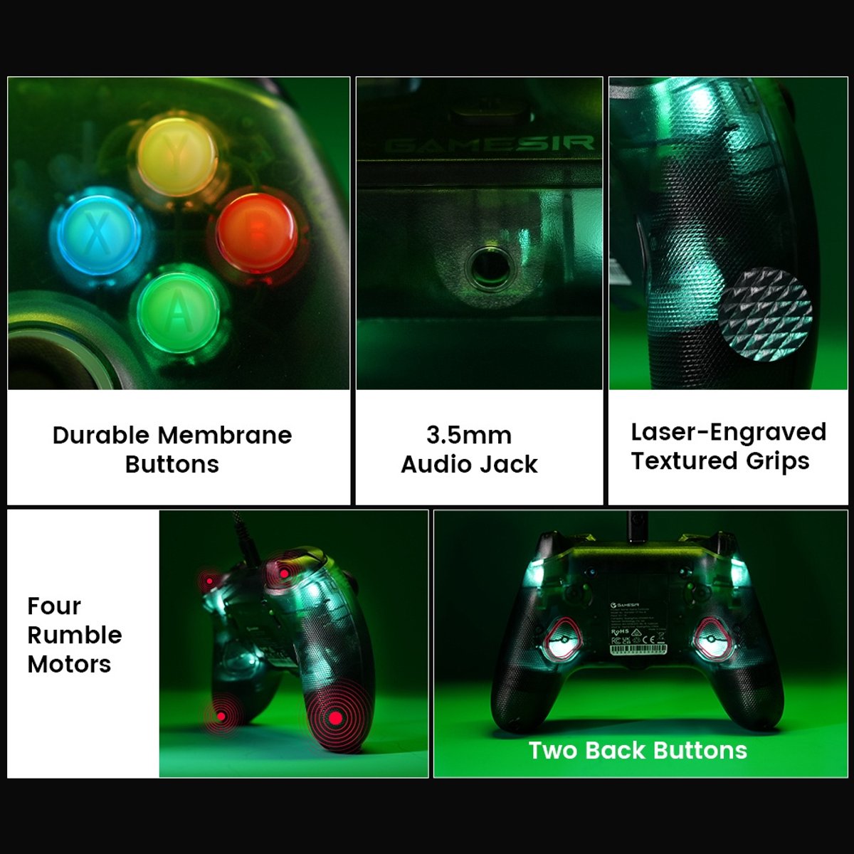 Gamesir t7 pro bedrade controller ergo 3 orig - GameSir T7 Pro Controller (groen)