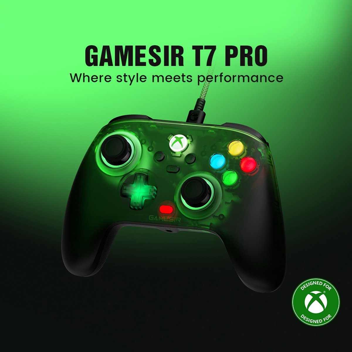 Gamesir t7 pro bedrade controller ergo 5 orig - GameSir T7 Pro Controller (groen)