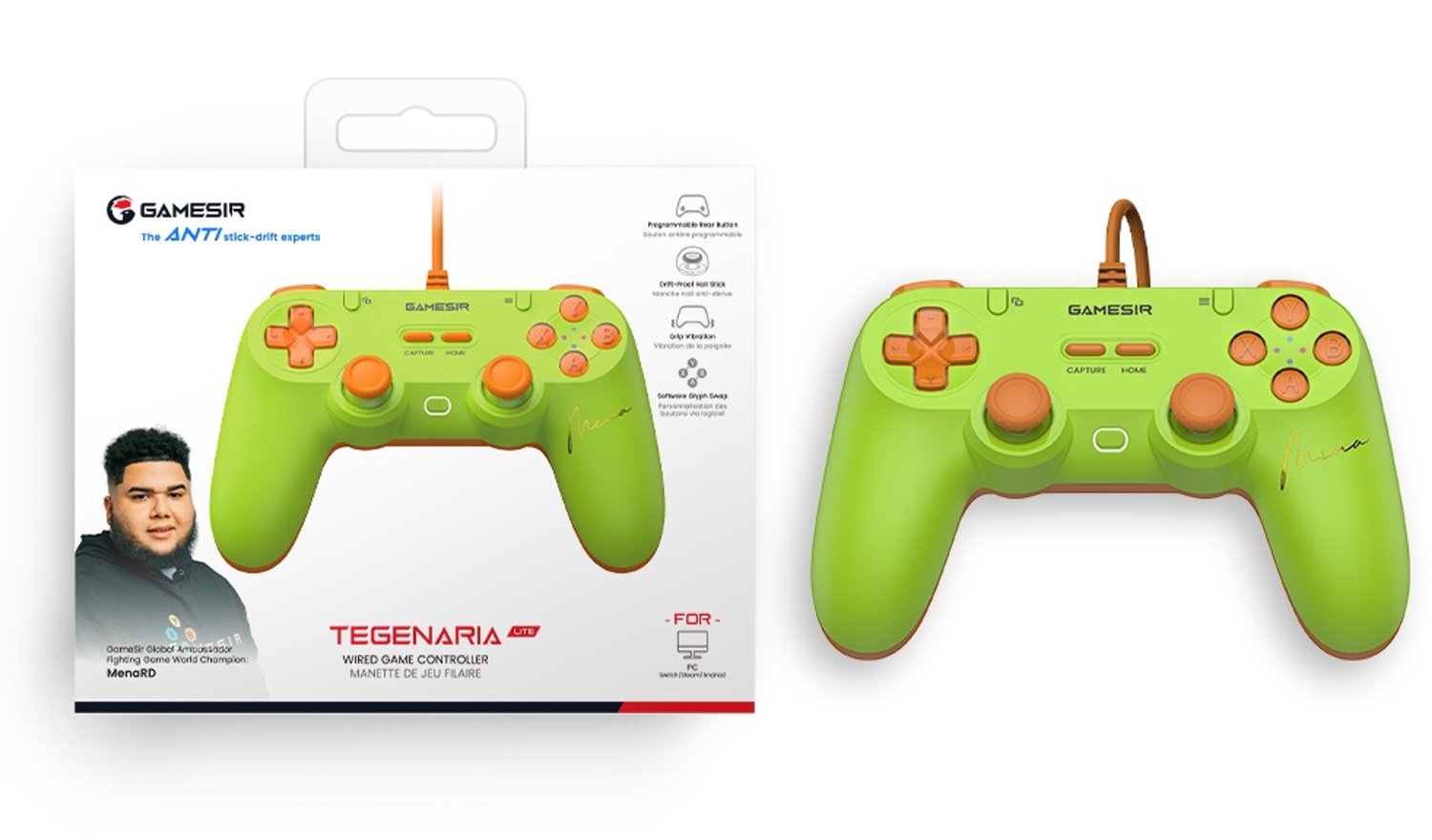 Gamesir tegenaria lite menard game con 8 orig - GameSir Tegenaria Lite Menard Controller (groen)