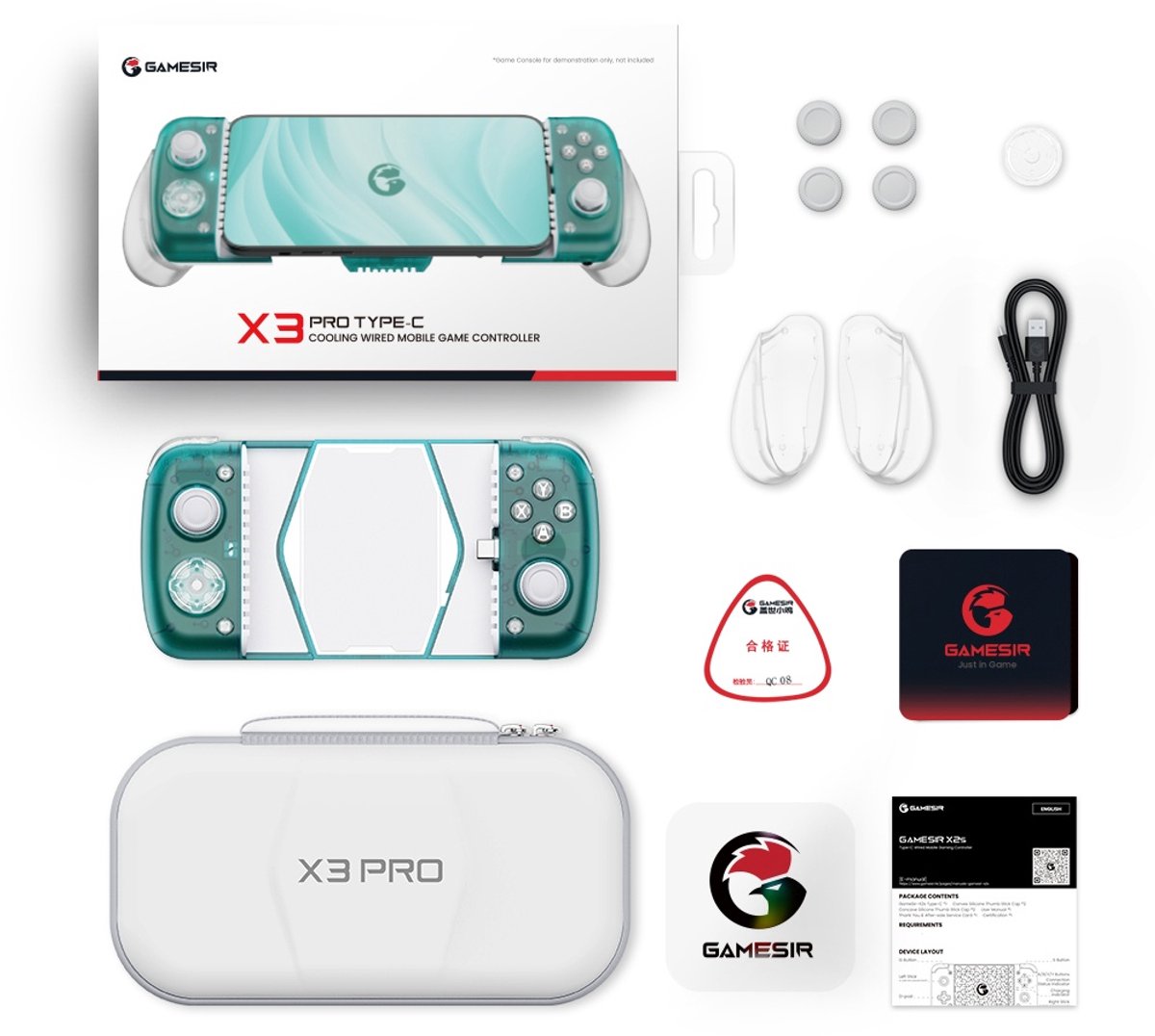 Gamesir x3 pro telefoon controller koe 6 orig - Gamesir X3 Pro Telefoon Controller Koeling Vibratie Mobiele controller