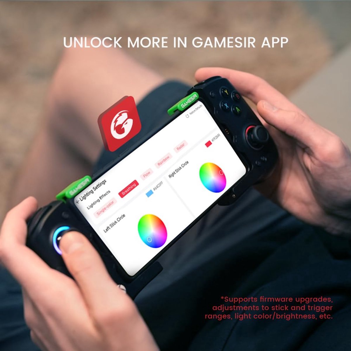 Gamesir x4 aileron draadloze telefoon 7 orig - GameSir X4 Aileron Draadloze Telefoon Mobiele controller (zwart)