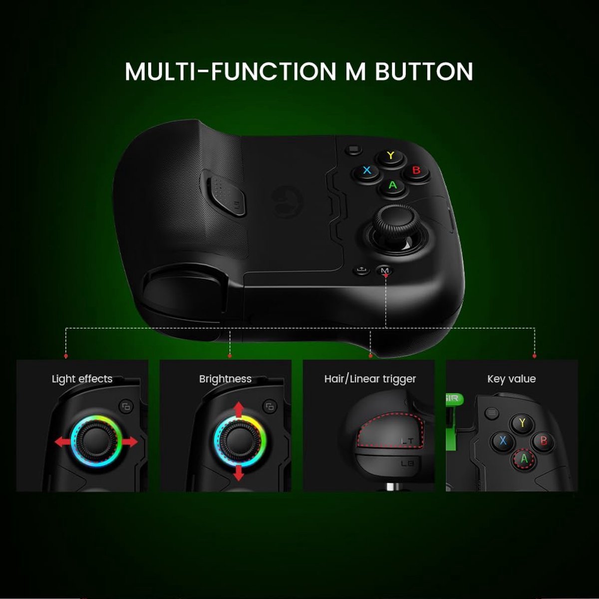 Gamesir x4 aileron draadloze telefoon 9 orig - GameSir X4 Aileron Draadloze Telefoon Mobiele controller (zwart)