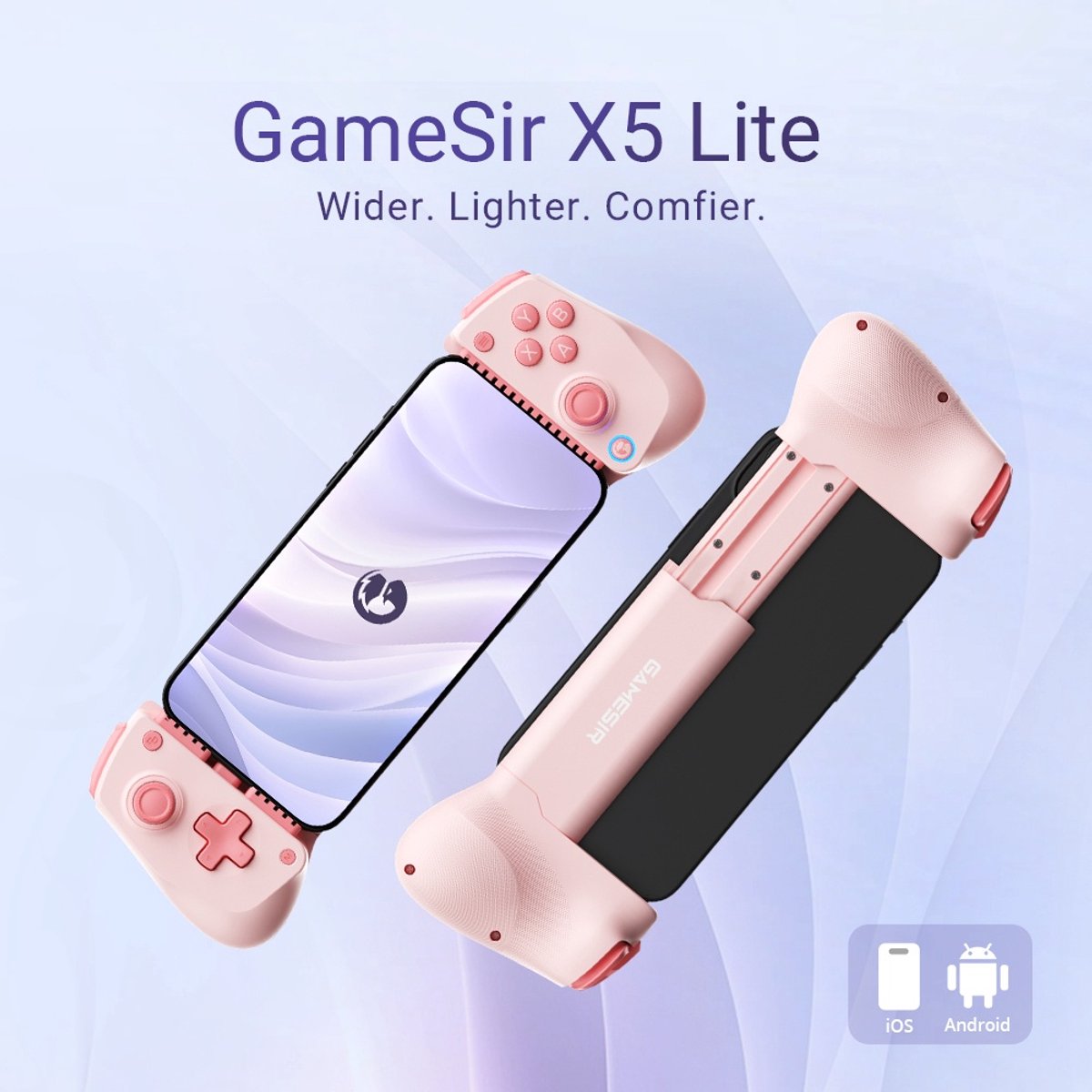 Gamesir x5 lite bedrade gamecontroller 4 orig - Gamesir X5 Lite Bedrade Gamecontroller Voor Mobiele controller (roze)