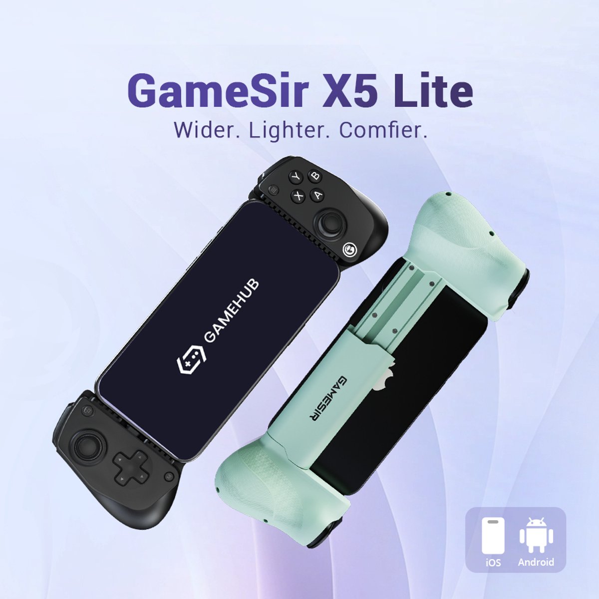 Gamesir x5 lite telefoon controller li 9553618 10 orig - GameSir X5 Lite Mobiele controller (zwart)