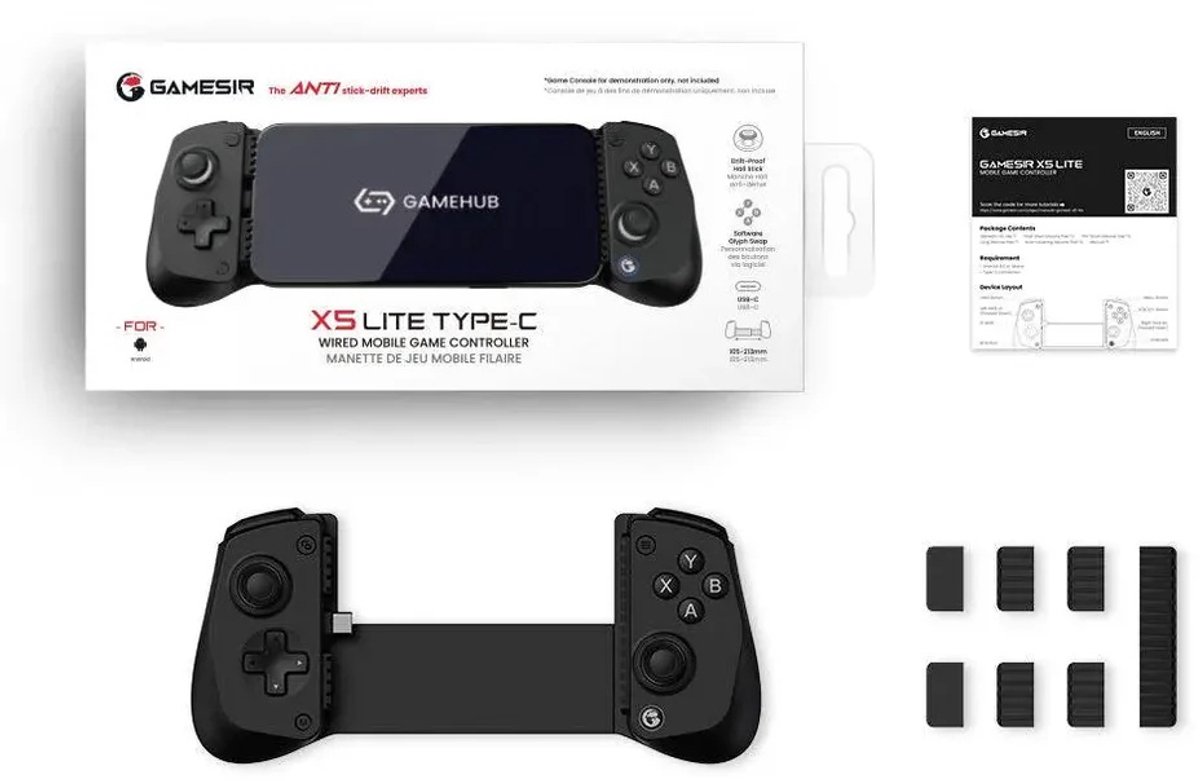 Gamesir x5 lite telefoon controller li 9553618 9 orig - GameSir X5 Lite Mobiele controller (zwart)