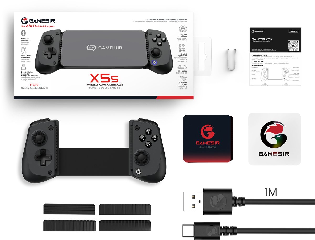 Gamesir x5s draadloze telefoon control 6 orig - GameSir X5S Mobiele controller (zwart)