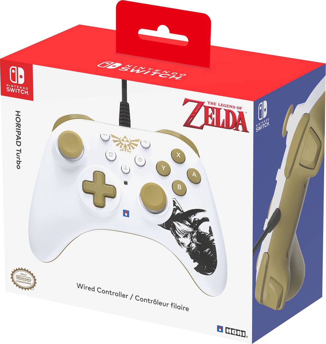 Hori horipad turbo wired controller 9553944 8 orig - HORI Horipad Turbo Wired Controller (wit)