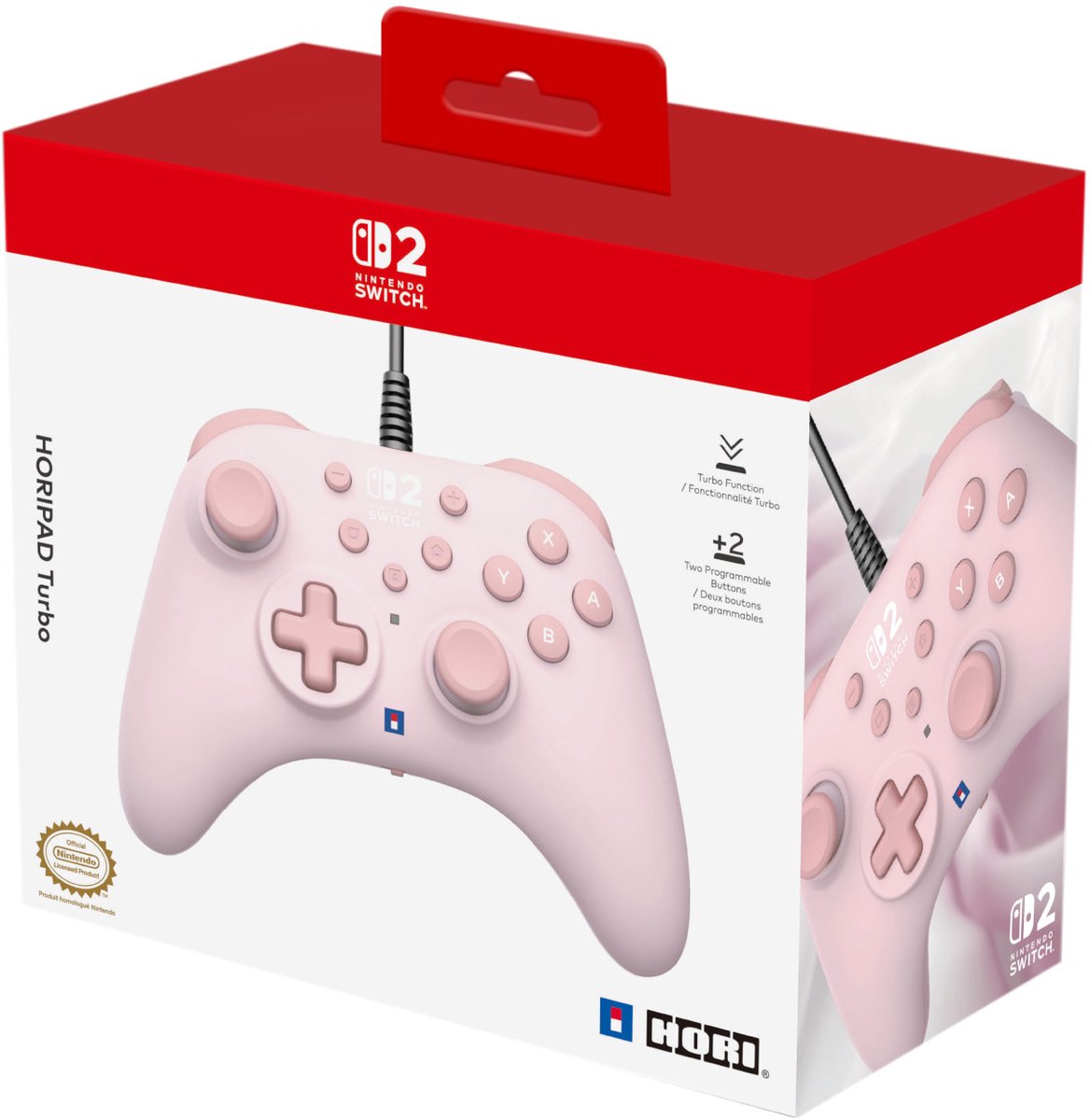 Hori horipad turbo wired controller 9554007 4 orig - HORI Horipad Turbo Wired Controller (roze)