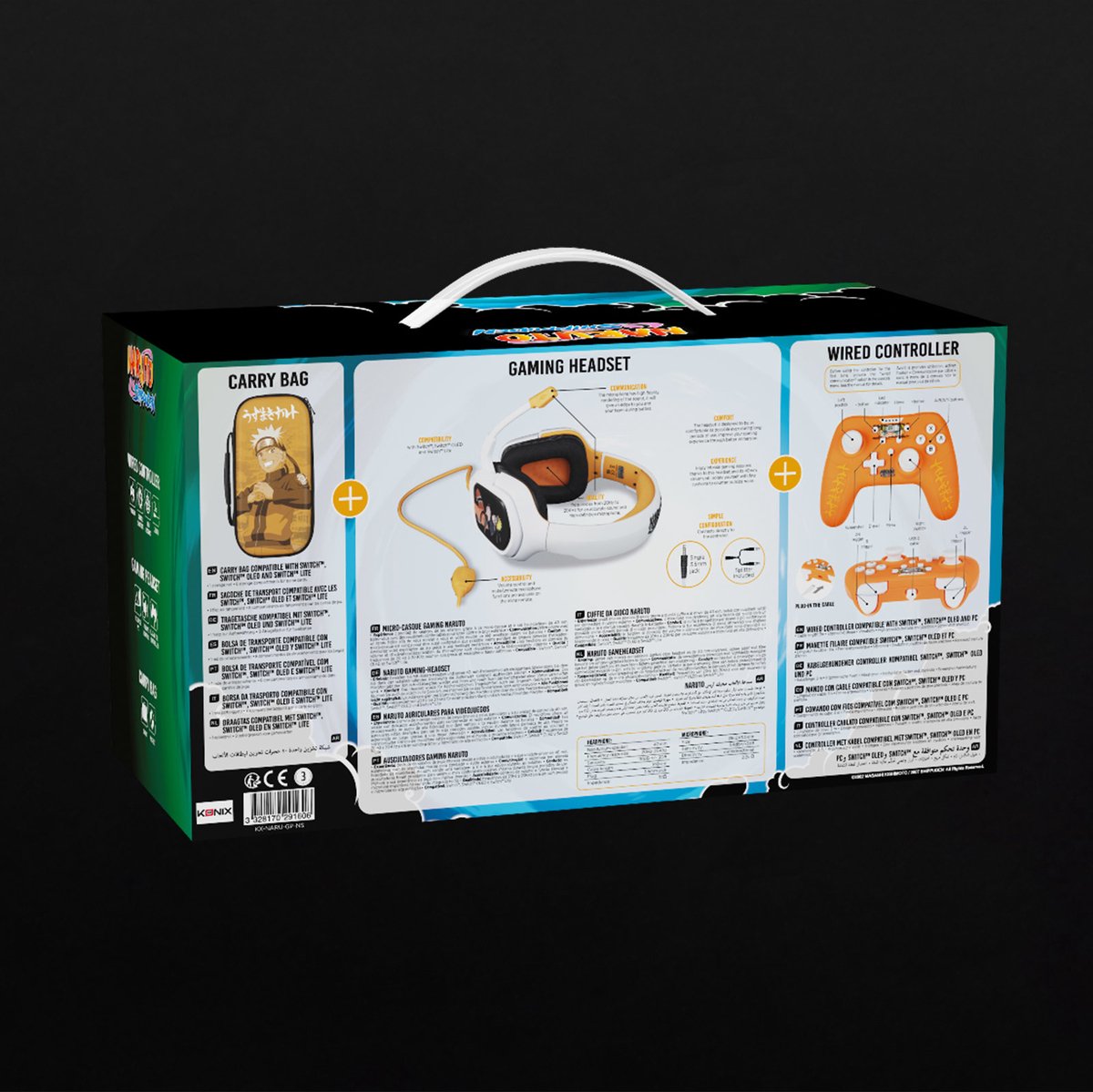 Konix naruto oranje wit usb gamepad 3 orig - Konix Naruto Controller