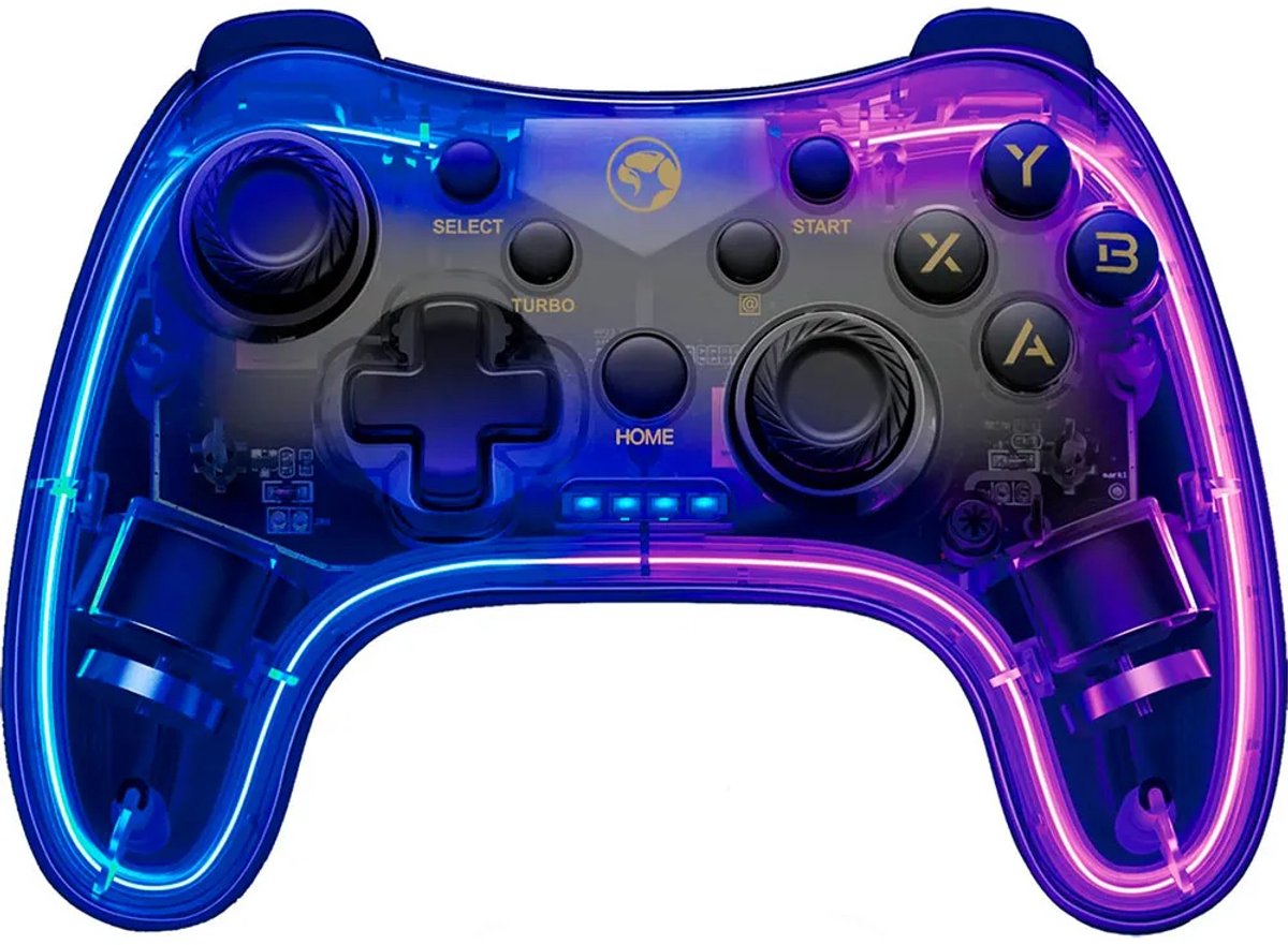 Marvo ghost 40 gt88 draadloze blueto 2 orig - Marvo Ghost 40 Controller (transparant)