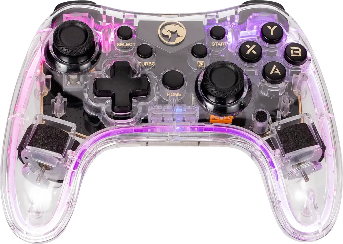 Marvo ghost 40 gt88 draadloze blueto 5 orig - Marvo Ghost 40 Controller (transparant)