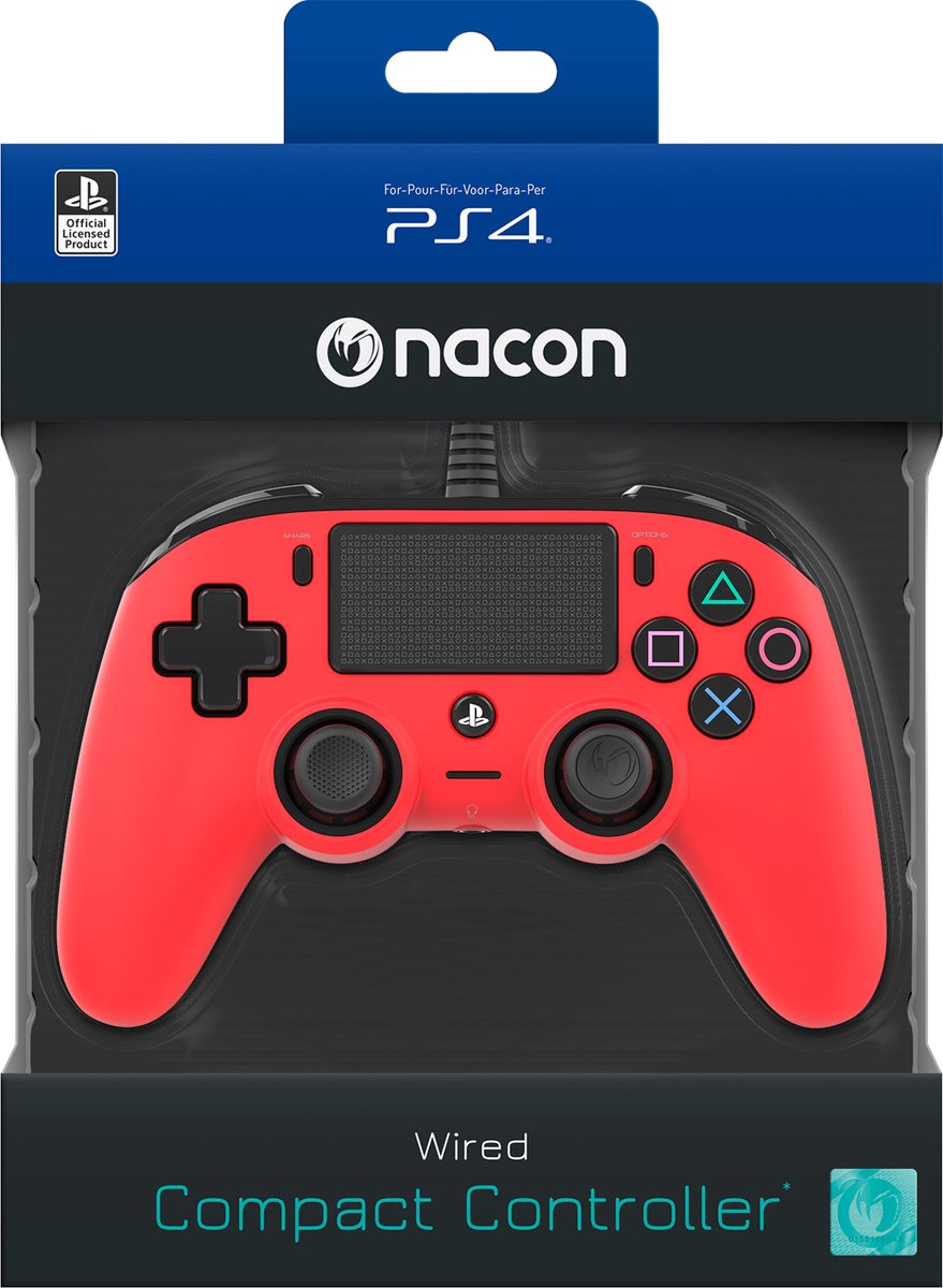 Nacon compact official licensed bedr 9553978 9 orig - Nacon Compact Official Licensed Bedrade Controller (rood)