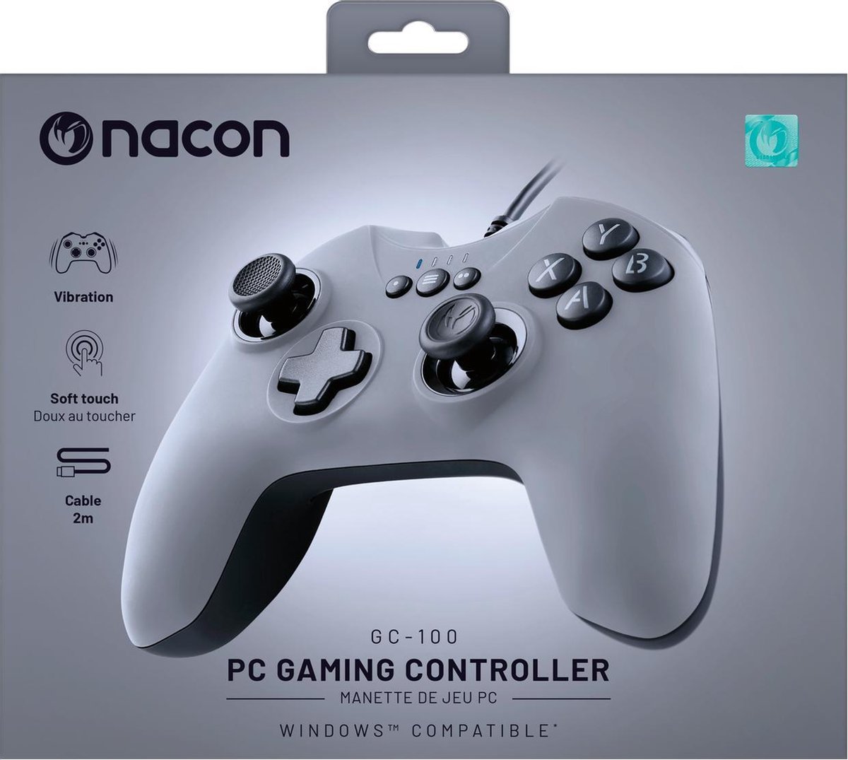 Nacon gc 100xf wired controller pc g 7 orig - Nacon Gc-100Xf Wired Gaming Controller (grijs)