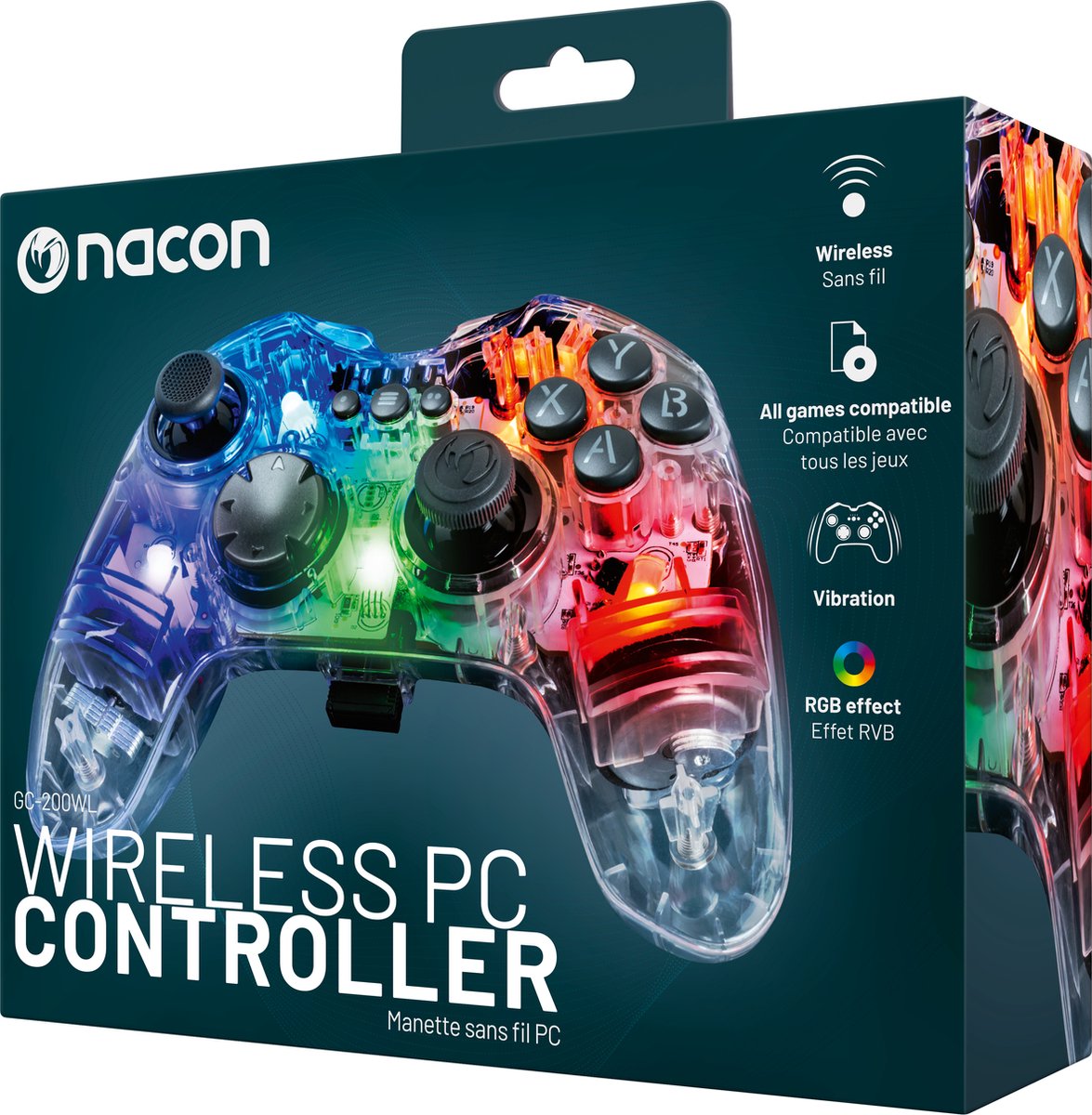 Nacon gc 200 draadloze pc controller 3 orig - Nacon Gc-200 Controller (transparant)