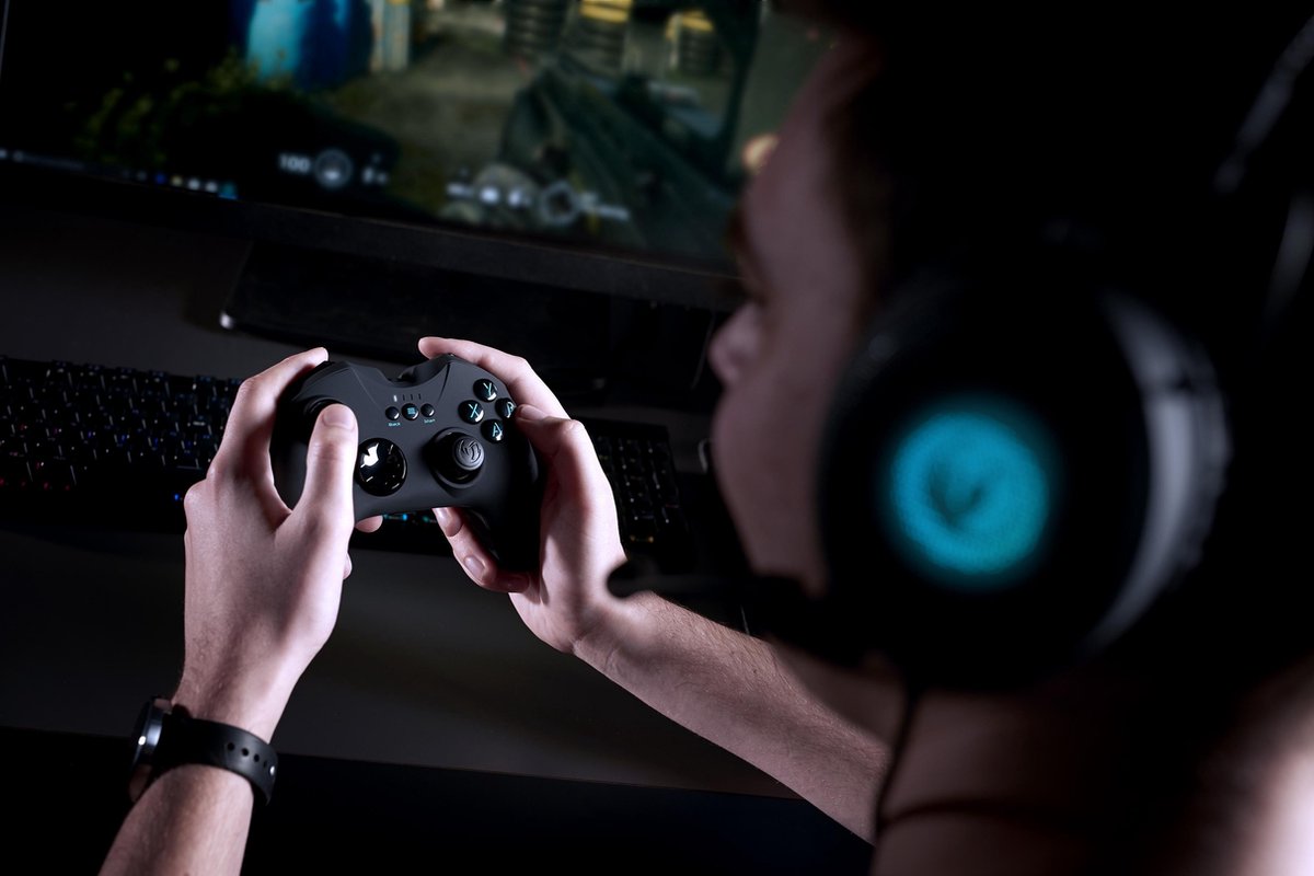 Nacon gc 200wl draadloze controller 8 orig - Nacon Gc-200Wl Draadloze Gaming Controller (zwart)