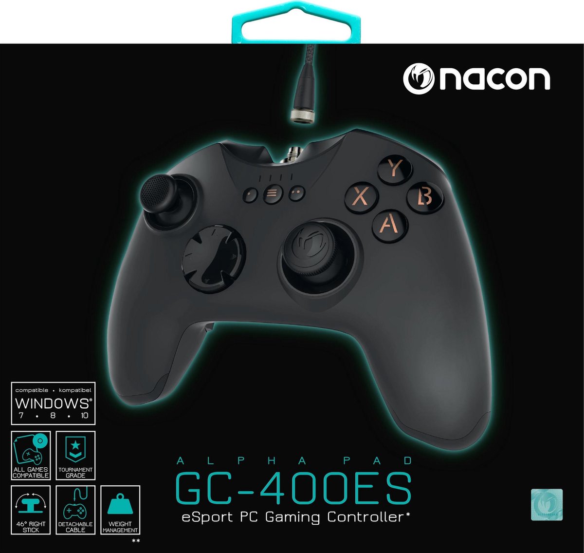 Nacon gc 400es wired pro controller 3 orig - Nacon Gc-400Es Wired Pro Gaming Controller (zwart)