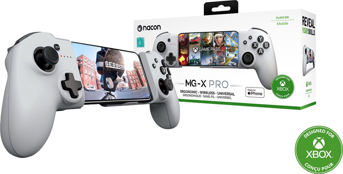 Nacon mg x pro officiele xbox contro 8 orig - Nacon Mg-X Pro Mobiele controller (wit)