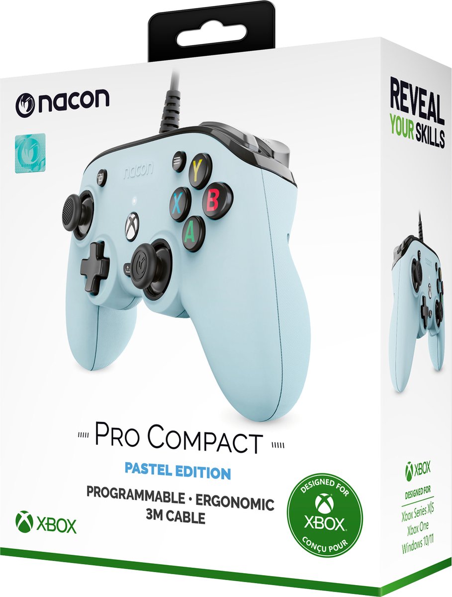 Nacon pro compact official bedrade c 9553816 5 orig - Nacon Pro Compact Official Bedrade Controller (blauw)