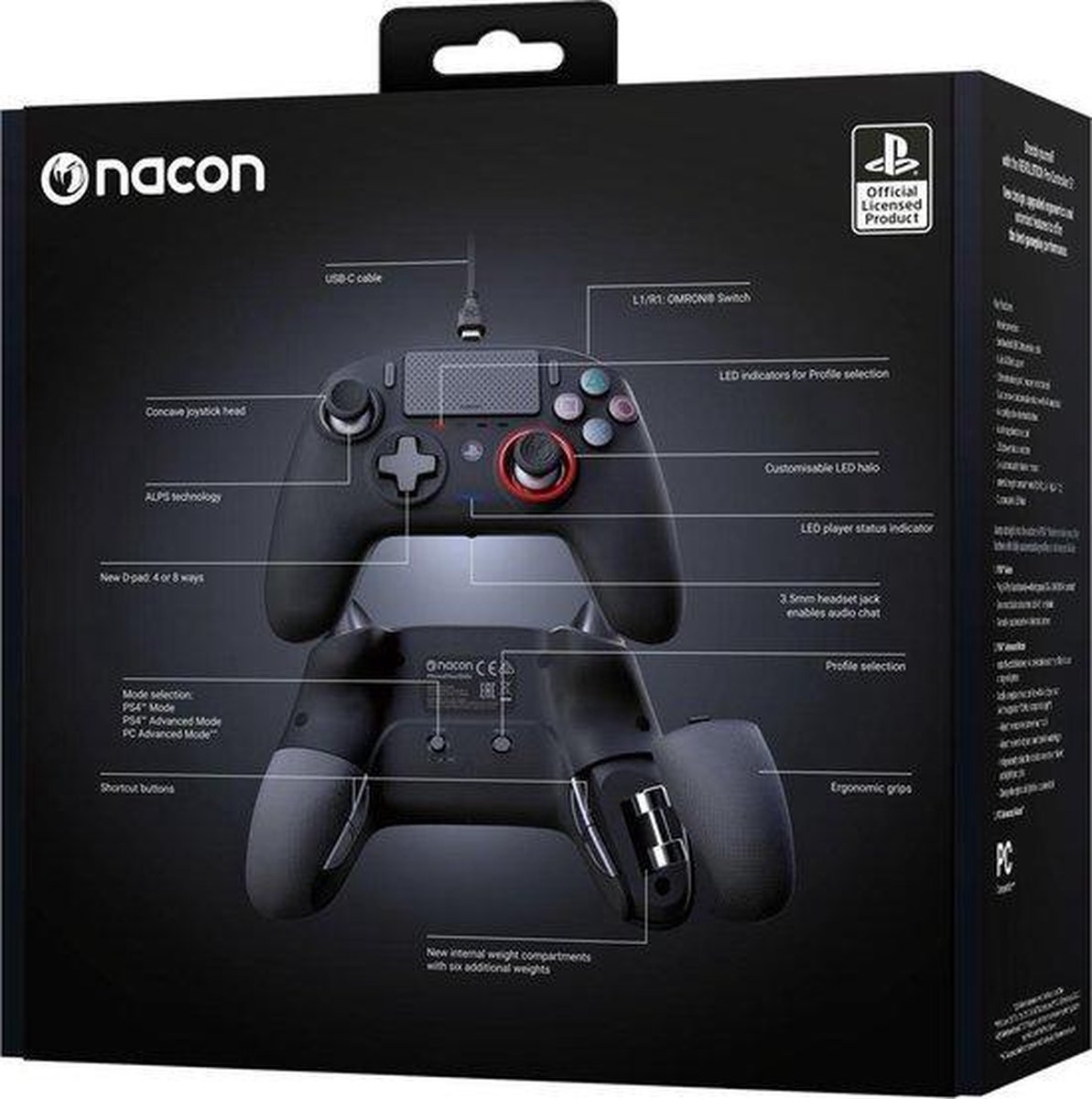 Nacon revolution pro 3 official lice 9553882 6 orig - Nacon Revolution Pro 3 Official Licensed Controller (zwart)