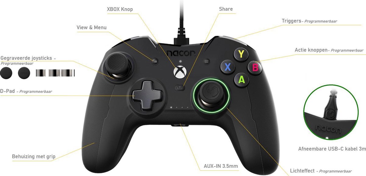 Nacon revolution x official licensed 9553921 3 orig - Nacon Revolution X Controller (zwart)