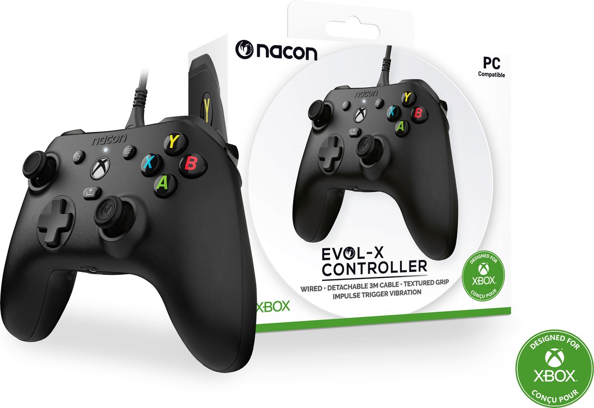 Nacon wired evol x official controll 5 orig - Nacon Wired Evol-X Official Controller (zwart)