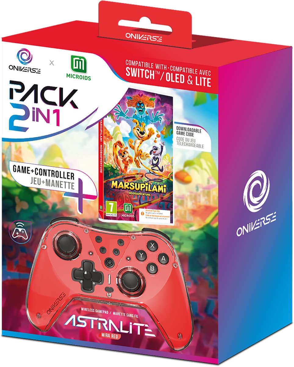 Oniverse astralite draadloze controller 5 orig - ONIVERSE Astralite Draadloze Controller (rood)