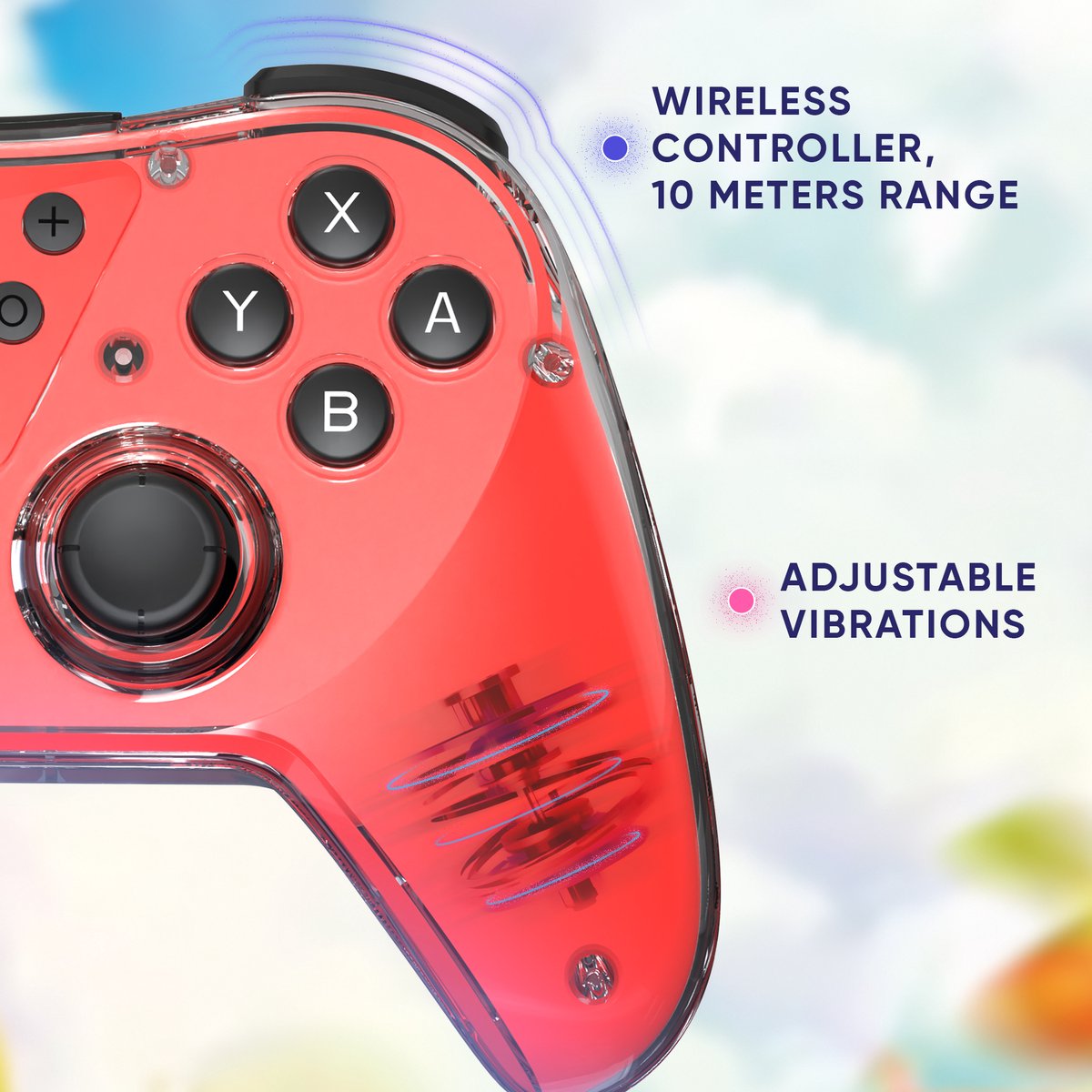 Oniverse astralite draadloze controller 8 orig - ONIVERSE Astralite Draadloze Controller (rood)