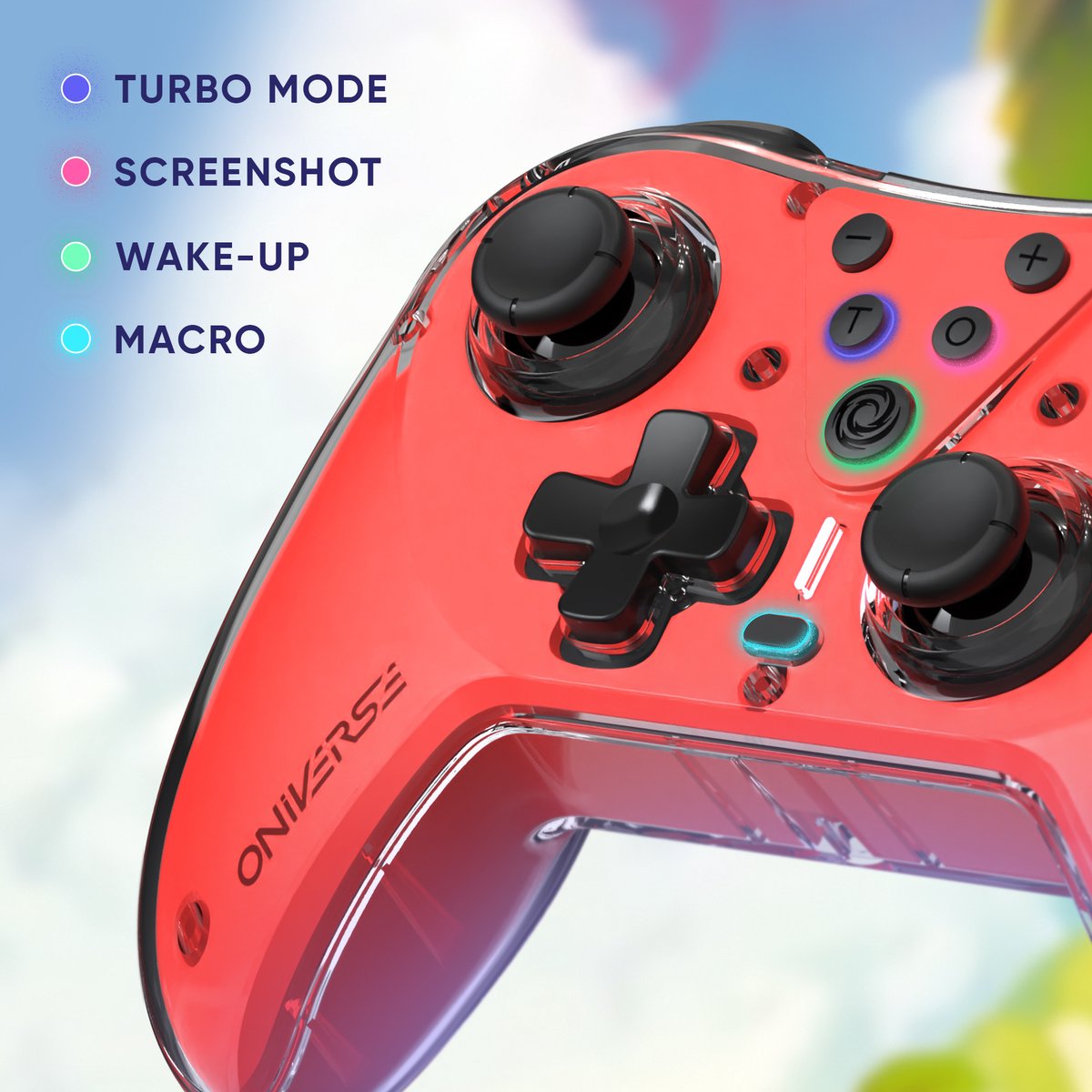 Oniverse astralite draadloze controller 9 orig - ONIVERSE Astralite Draadloze Controller (rood)