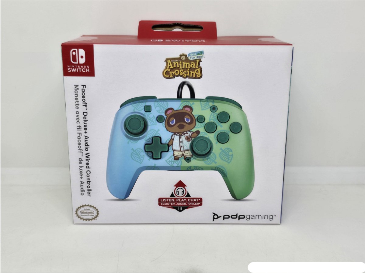 Pdp faceoff deluxe audio wired con 10 orig - PDP Gaming Faceoff Deluxe+ Audio Wired Controller