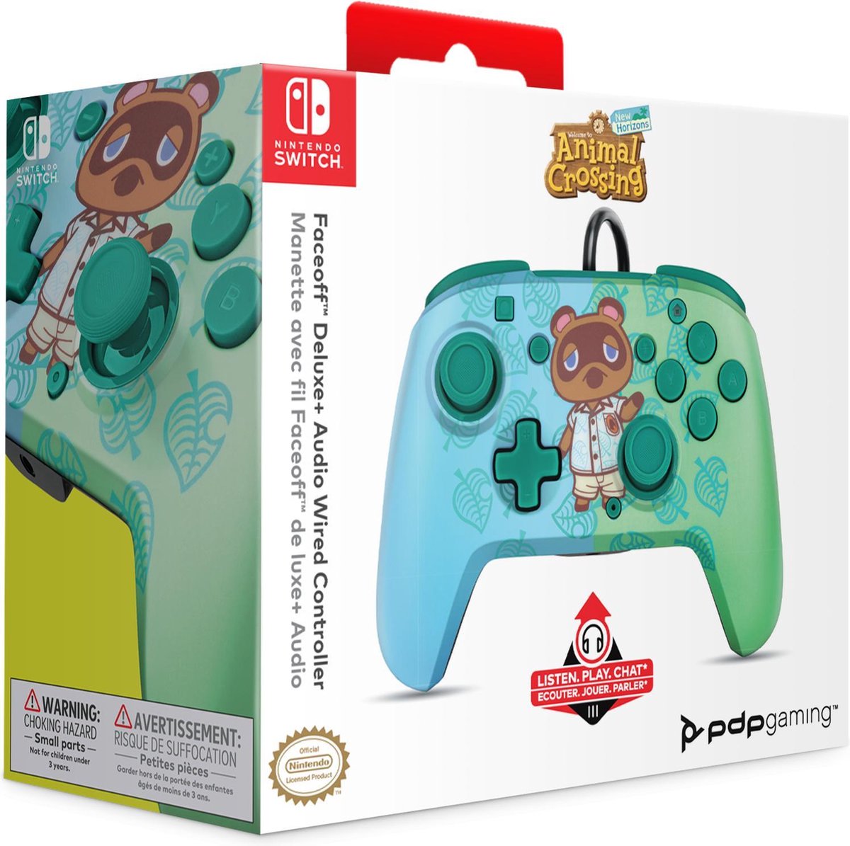 Pdp faceoff deluxe audio wired con 3 orig - PDP Gaming Faceoff Deluxe+ Audio Wired Controller