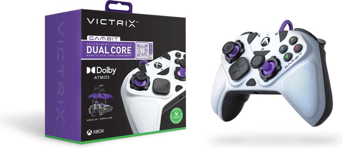 Pdp victrix gambit tournament xbox 9 orig - PDP Victrix Gambit Tournament Controller (wit)