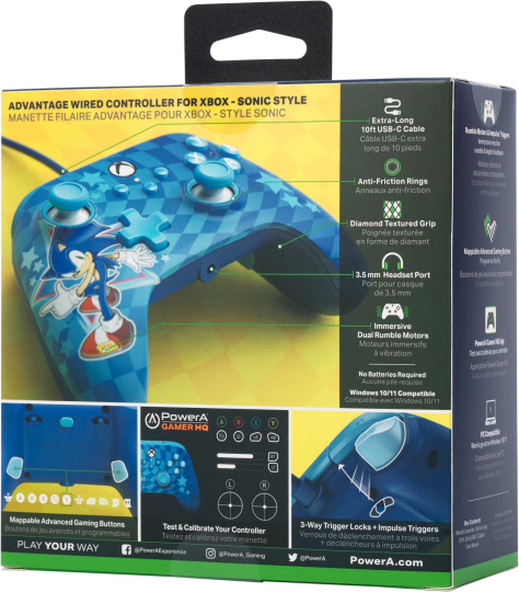 Powera advantage controller met kabel 9553853 4 orig - PowerA Advantage Controller (blauw)