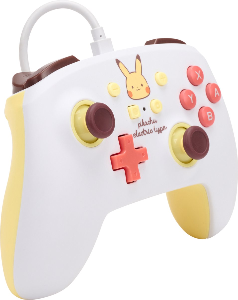 Powera geavanceerde bedrade controlle 9554090 10 orig - PowerA Geavanceerde Bedrade Controller (geel)