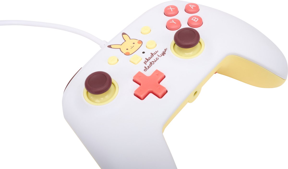 Powera geavanceerde bedrade controlle 9554090 4 orig - PowerA Geavanceerde Bedrade Controller (geel)