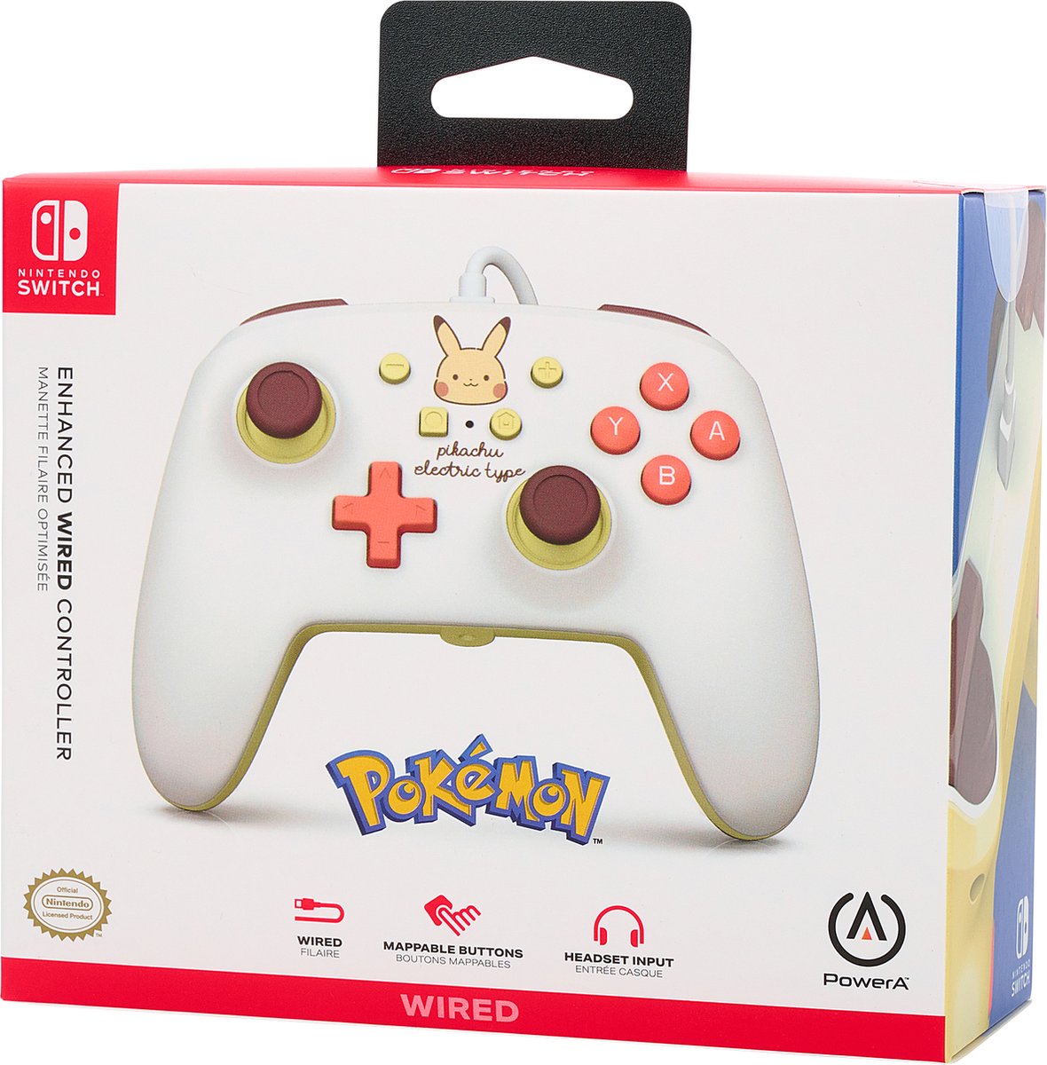Powera geavanceerde bedrade controlle 9554090 8 orig - PowerA Geavanceerde Bedrade Controller (geel)