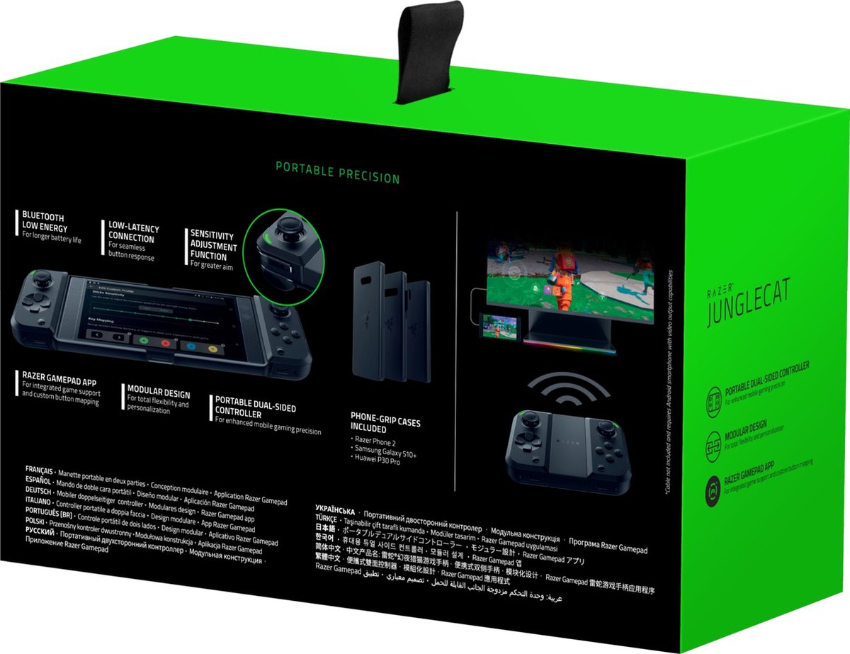 Razer junglecat draadloze controller 6 orig - Razer Junglecat Mobiele controller (zwart)