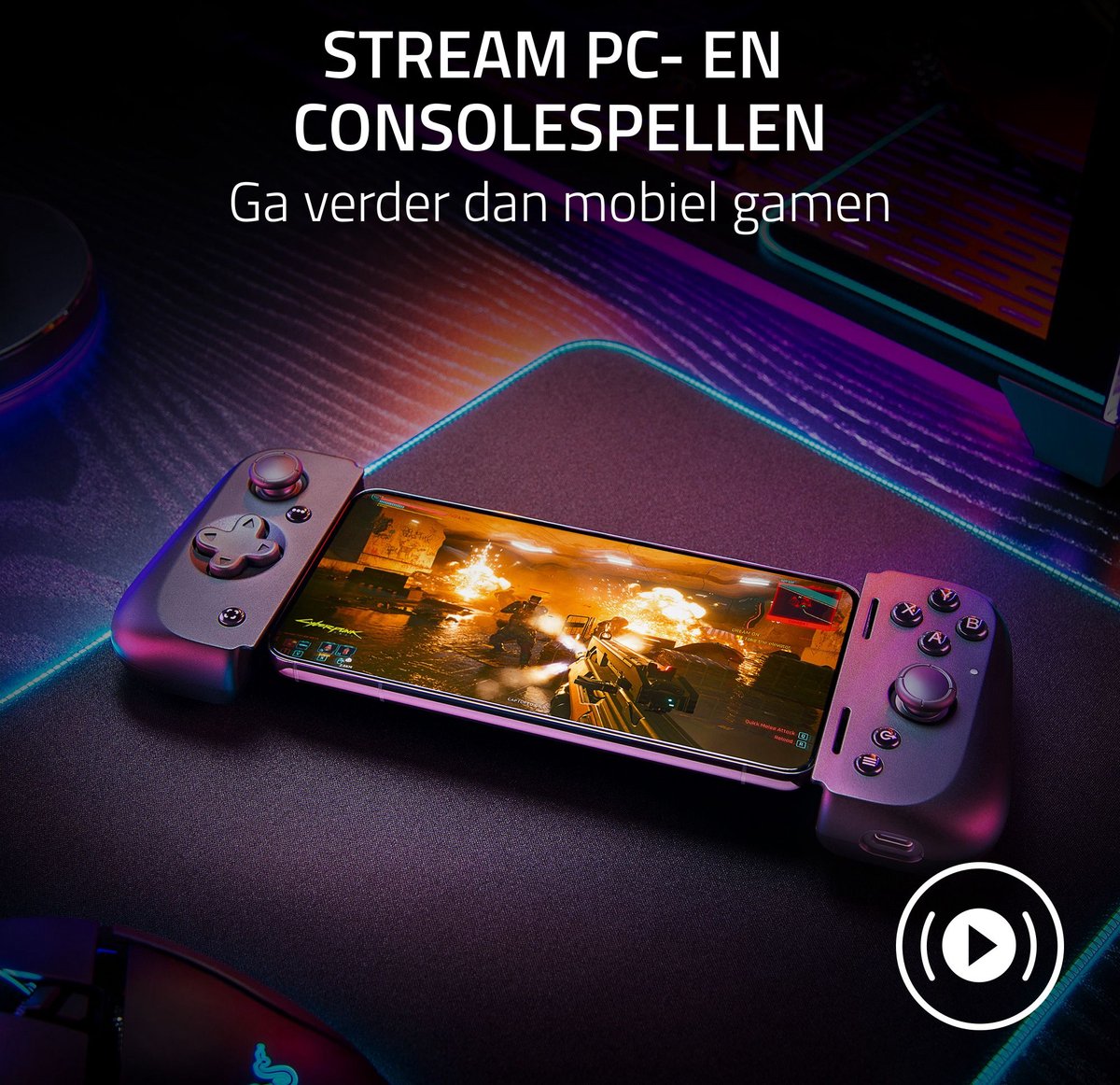 Razer kishi v2 usb c controller voor 3 orig - Razer Kishi V2 USB-C Gaming Controller Voor Mobiele controller (zwart)