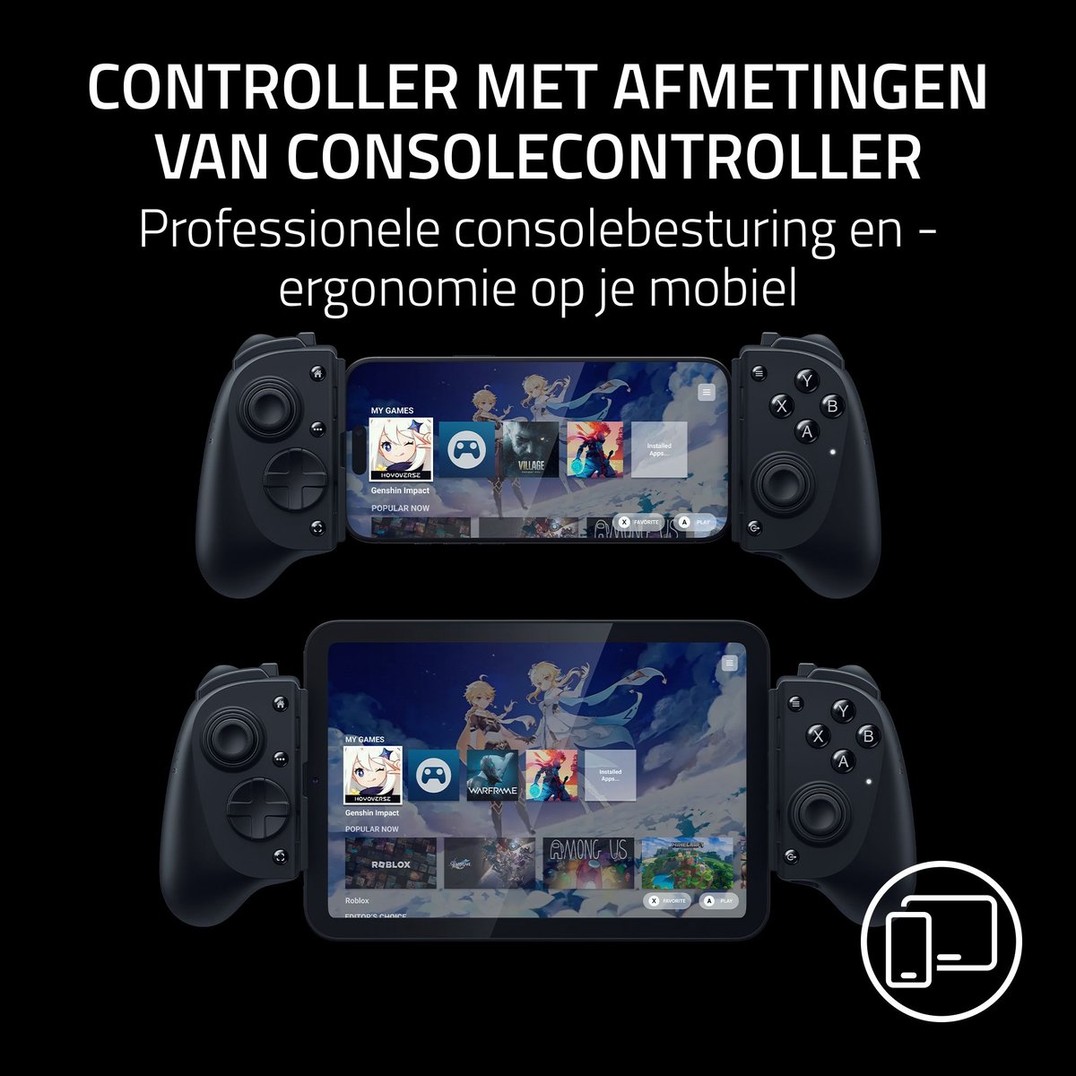 Razer kishi v3 pro controller voor i 4 orig - Razer Kishi V3 Pro Gaming Controller Voor Mobiele controller (zwart)