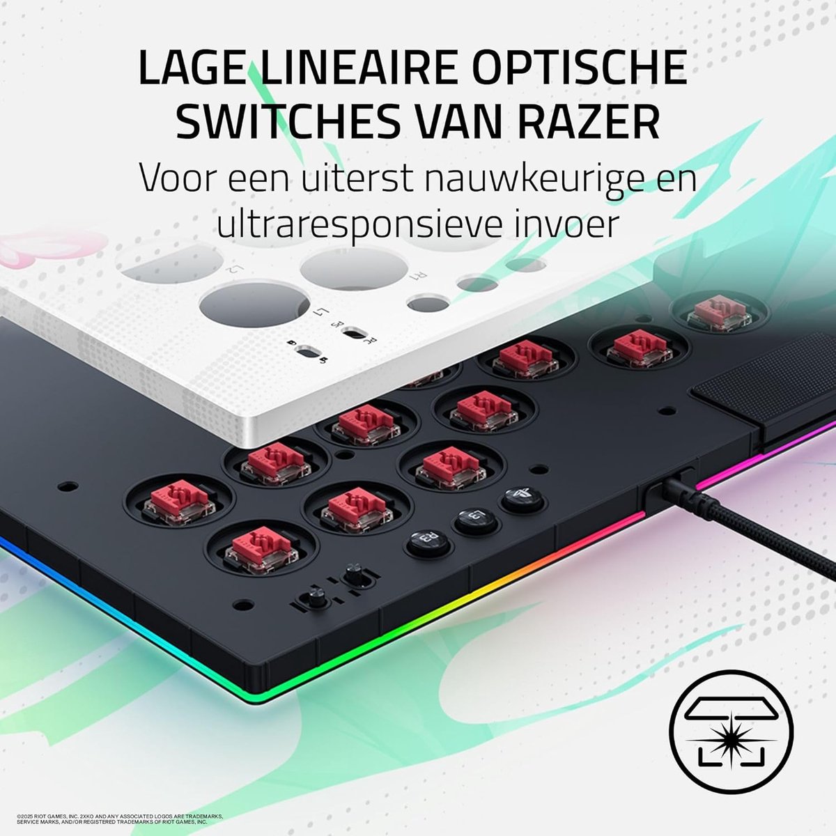 Razer kitsune all button optical arc 6 orig - Razer Kitsune All-Button Optical Arcade Arcadestick